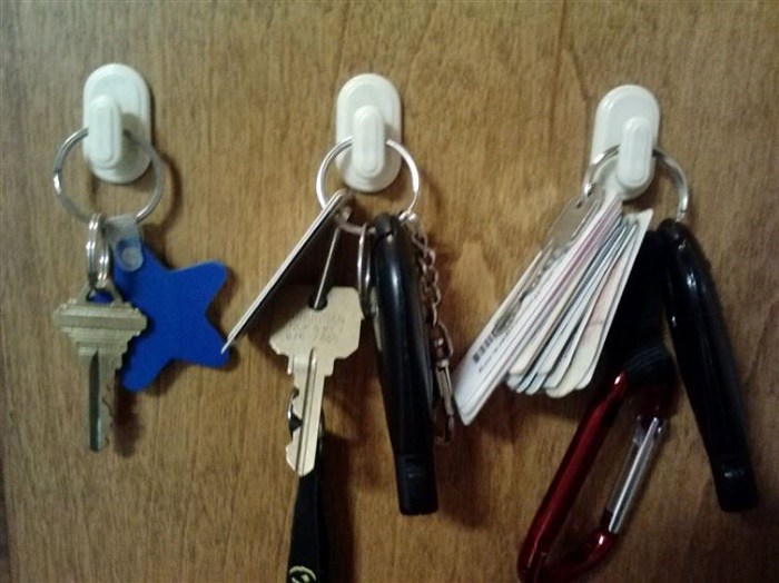 Hang your keys on hooks